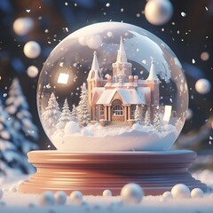 christmas tree in the snow: Christmas snowballs