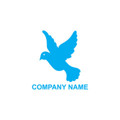 Flying bird dove logo
