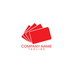 Modern illustration symbol for credit card logo template