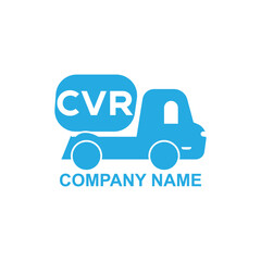 CVR letter combine delivery van. Express Van logo design inspiration