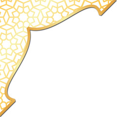 Golden islamic border