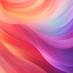 Obraz premium wavy fluid smooth gradient layout curve futuristic vibrant flow wave effect blurred liquid poster