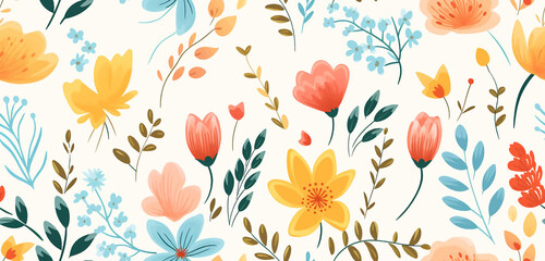 scrapbook repeat textile doodle ornament print romantic graphic wrapping fabric wallpaper drawing