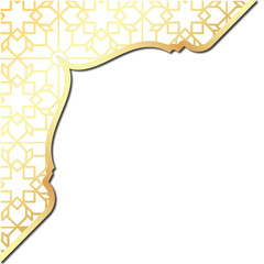 Golden islamic border