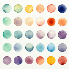 spot stain dot splash multicolor trendy vibrant soft textured watercolor paint drop purple round