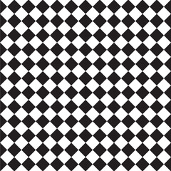 Vector illustration of checkered, rhombus pattern. black and white abstract background. Retro color concept. Vector Illustrator.