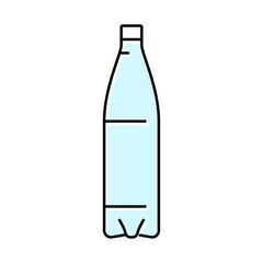 container water plastic bottle color icon vector. container water plastic bottle sign. isolated symbol illustration