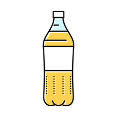 soda plastic bottle color icon vector. soda plastic bottle sign. isolated symbol illustration