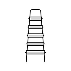 utility ladder garage tool color icon vector. utility ladder garage tool sign. isolated symbol illustration