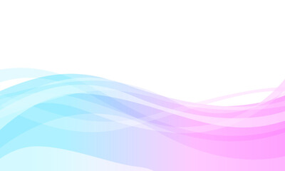 青からピンクの波型グラデーション背景 - obrazy, fototapety, plakaty