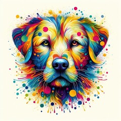 Fototapeta premium Ethereal Dog Portraits Ballet, GENERATIVE AI