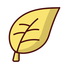 Leaf icon vector stock illustration