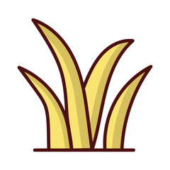 Grass icon vector stock illustration