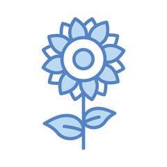 Sunflower icon vector stock illustration