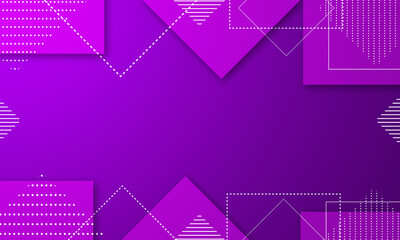 geometric pattern with gradients,   triangles rectangles and shadows. purple or pink background