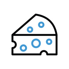 Cheese Icon vector stock illustration