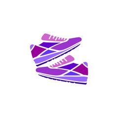 shoes logo vector on white background