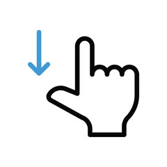 Scroll  Icon vector stock illustration