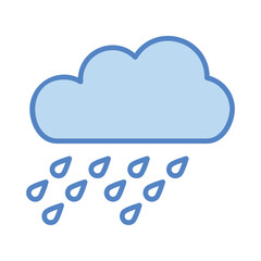 Rain icon vector stock illustration