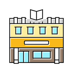 book club shop color icon vector. book club shop sign. isolated symbol illustration