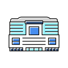 megastore shop color icon vector. megastore shop sign. isolated symbol illustration