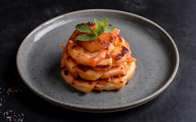 Capture the essence of Draniki in a mouthwatering food photography shot  Generative AI