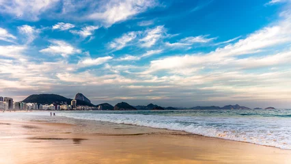 Crédence de cuisine en verre imprimé Copacabana, Rio de Janeiro, Brésil View of Copacabana beach and Sugarloaf mountain,  Rio de Janeiro, Brazil