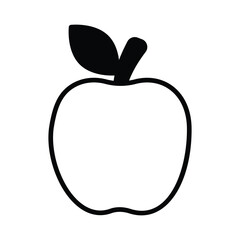 Apple icon vector stock illustration