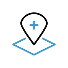  Find Care Icon vector stock illustration