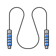 jumping rope child fun color icon vector. jumping rope child fun sign. isolated symbol illustration