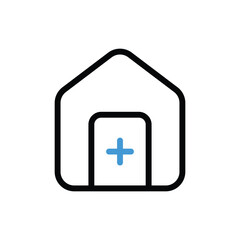 Obraz premium Health At Home Icon vector stock illustration