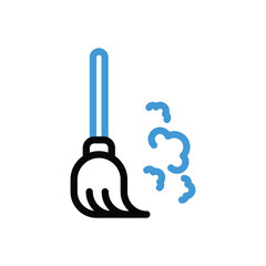 Broom Icon vector stock illustration