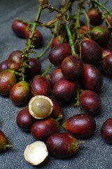 bunch of matoa fruit