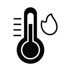 Temperature icon vector stock illustration