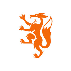 Logo with heraldic fox symbol