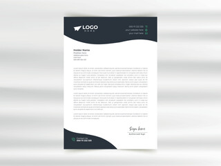 Vector modern business and corporate letterhead template