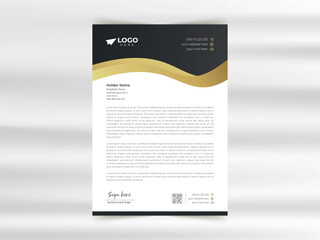 Vector modern business and corporate letterhead template