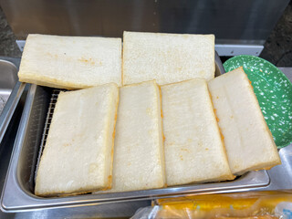 Korean street food snack. Fish cake