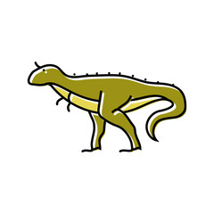 Obraz na płótnie Canvas carnotaurus dinosaur animal color icon vector. carnotaurus dinosaur animal sign. isolated symbol illustration