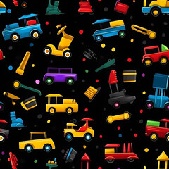 seamless pattern with cars
