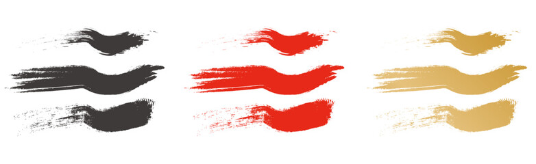 毛筆の素材。ブラシタッチのテクスチャー