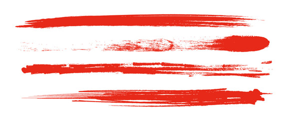 毛筆の素材。ブラシタッチのテクスチャー