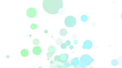 カラフルな淡い色のパーティクル、つぶつぶ、泡、点々、光の粒、丸