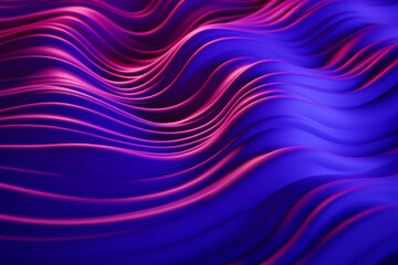 Fototapeta premium Neon waves background