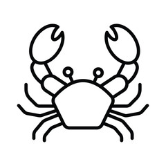 Crab icon vector stock illustration