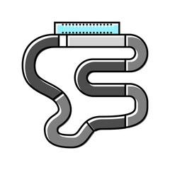 road race vehicle speed auto color icon vector. road race vehicle speed auto sign. isolated symbol illustration