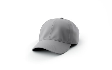 Gray cap mockup for logos & branding, isolated object