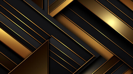Obraz premium business background gold lines abstract stripe design.