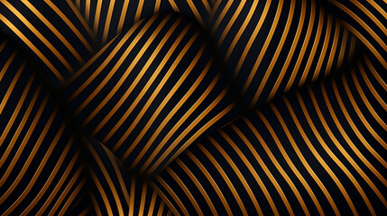 business black background gold lines wave abstract stripe design.  modern wave line background.  Golden line wave. Luxury style.