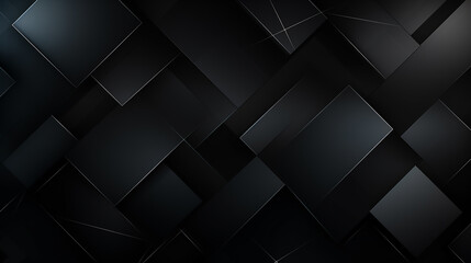 black background metal square pattern. black background with square shapes. - obrazy, fototapety, plakaty